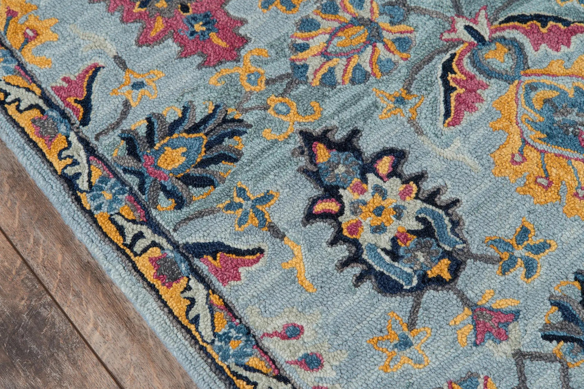 Ibiza IBI-4 Blue Area Rug by Momeni