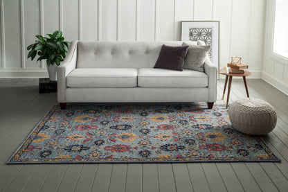 Momeni Ibiza IBI-4 Blue Hand Tufted Area Rug