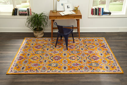 Momeni Ibiza IBI-4 Orange Hand Tufted Area Rug