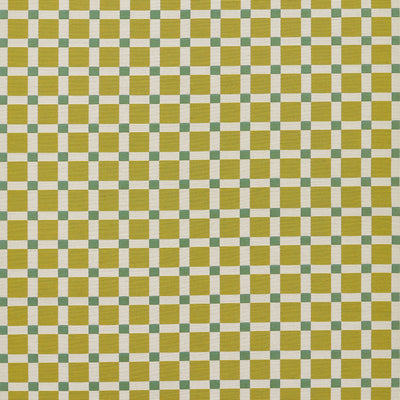 Icon ICN-1 Green Area Rug from Novogratz x Momeni Icon Collection - yellow-green mid-century checker pattern