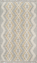 Novogratz Indio IND-1 Gray Hand Woven Area Rug by Momeni