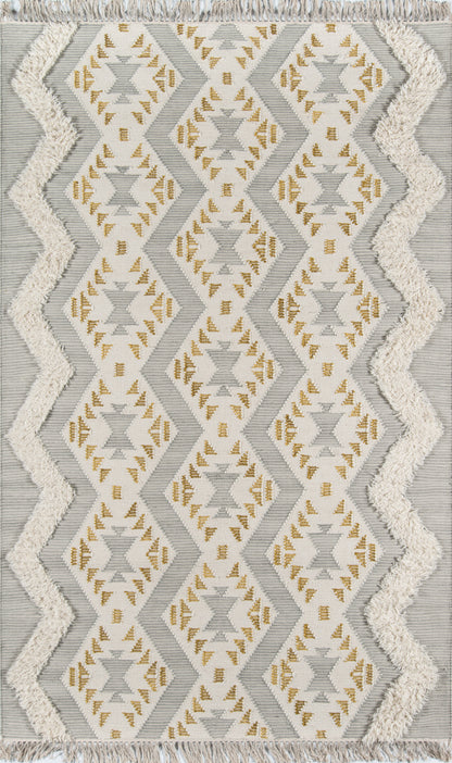 Novogratz Indio IND-1 Gray Hand Woven Area Rug by Momeni