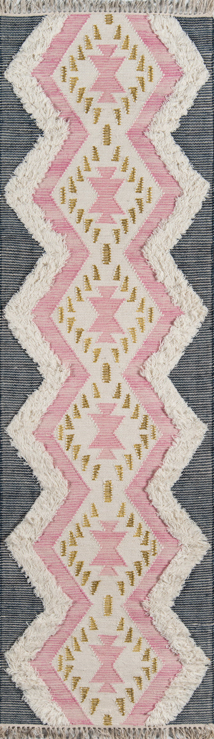 Novogratz Indio IND-1 Pink Hand Woven Area Rug by Momeni