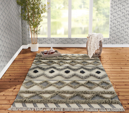 Novogratz Indio IND-4 Sage Hand Woven Area Rug by Momeni