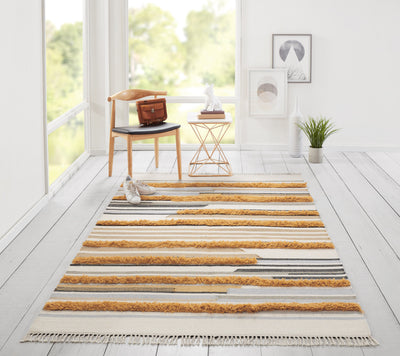 Novogratz Indio IND-6 Mustard Hand Woven Area Rug by Momeni