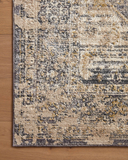 Loloi Indra INA-03 Charcoal / Natural Area Rug