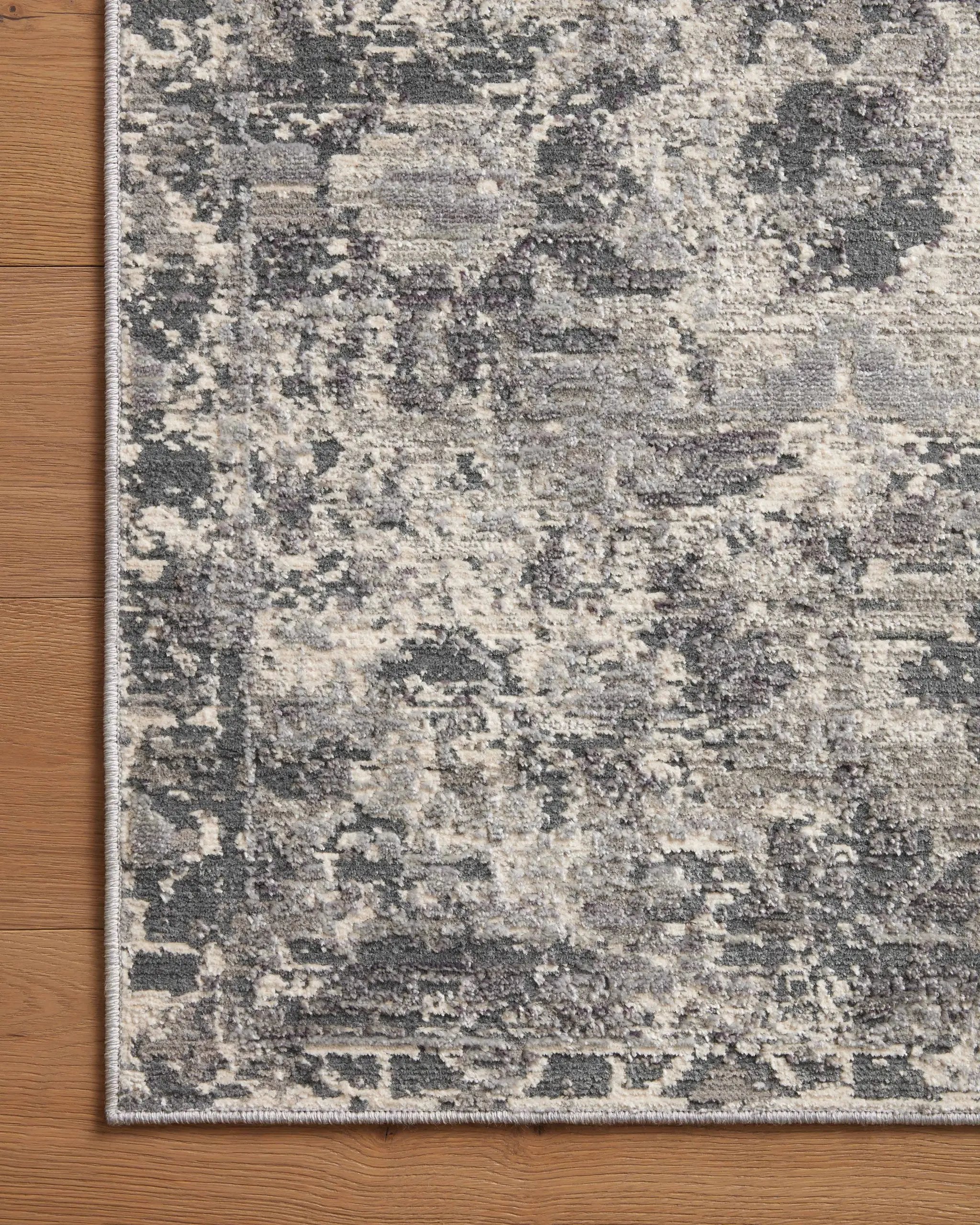 Indra INA-04 Charcoal / Silver Area Rug by Loloi