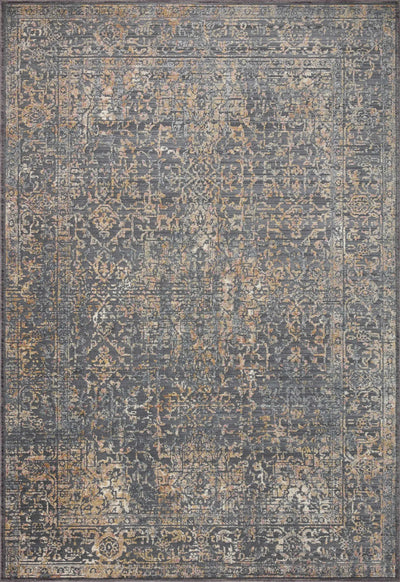 Indra INA-05 Graphite / Sunset Area Rug by Loloi