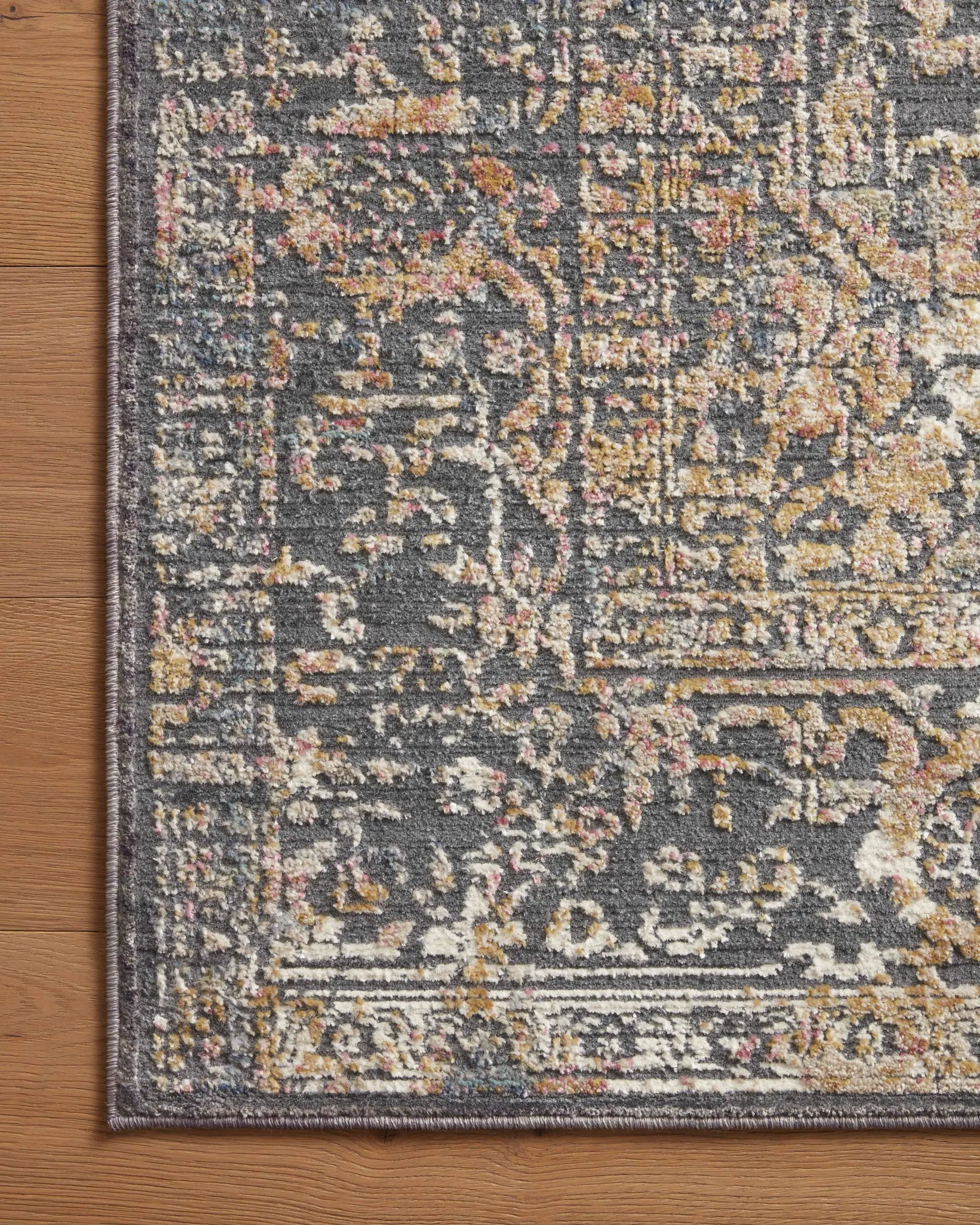 Indra INA-05 Graphite / Sunset Area Rug by Loloi