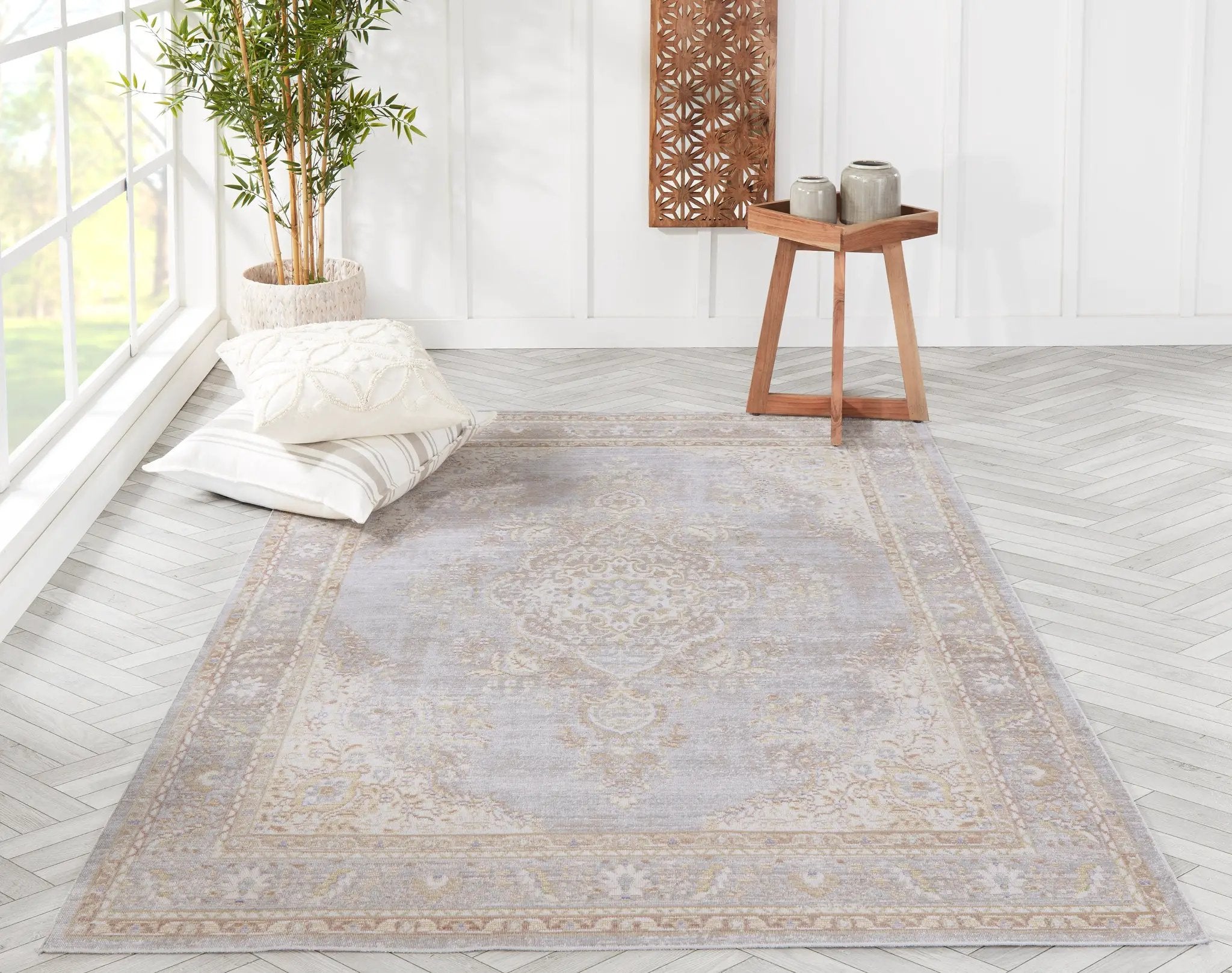 Isabella ISA-1 Gray Area Rug by Momeni