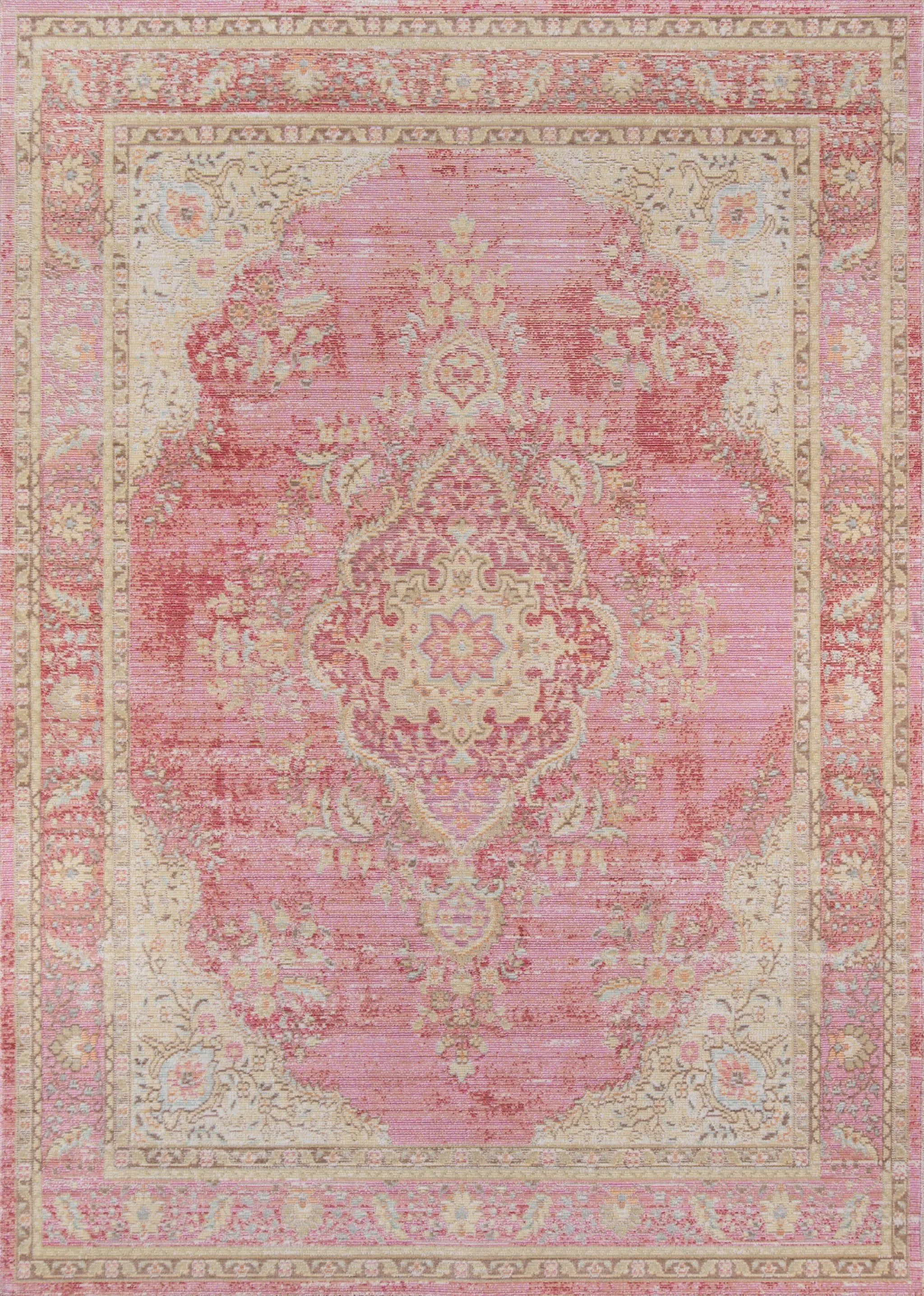 Isabella ISA-1 Pink Area Rug by Momeni