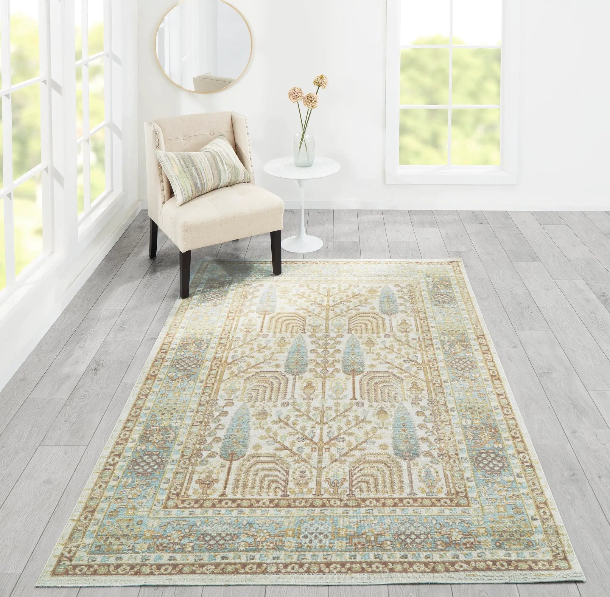 Isabella ISA-8 Ivory Area Rug by Momeni