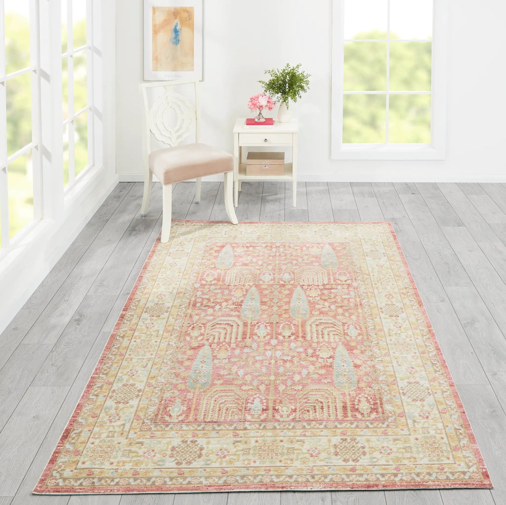 Isabella ISA-8 Pink Area Rug by Momeni