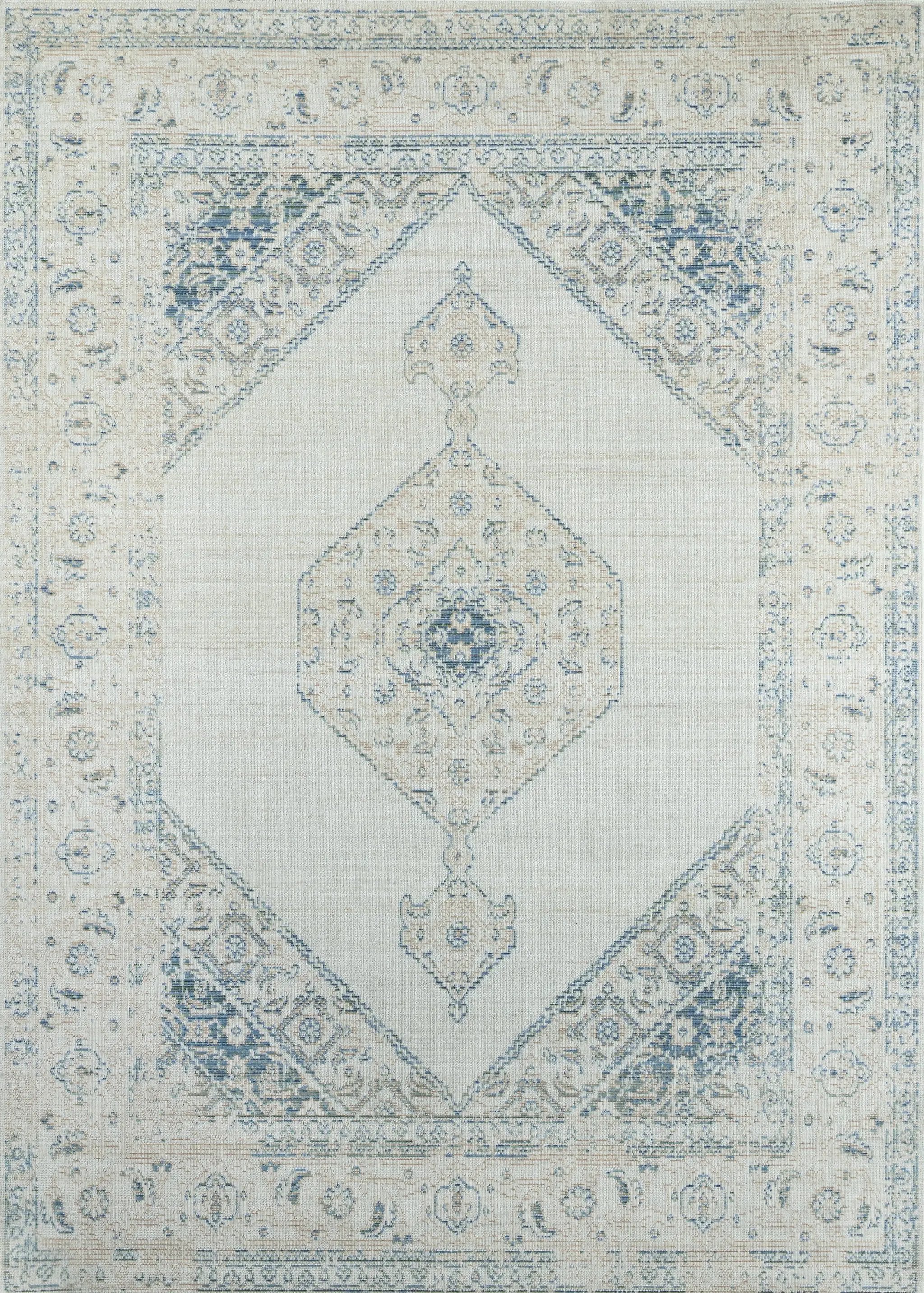 Isabella ISA-10 Blue Area Rug by Momeni