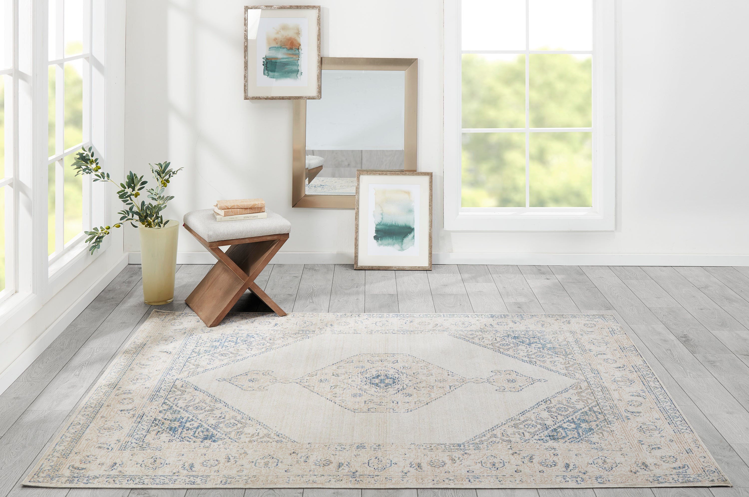 Momeni Isabella ISA-10 Blue Area Rug