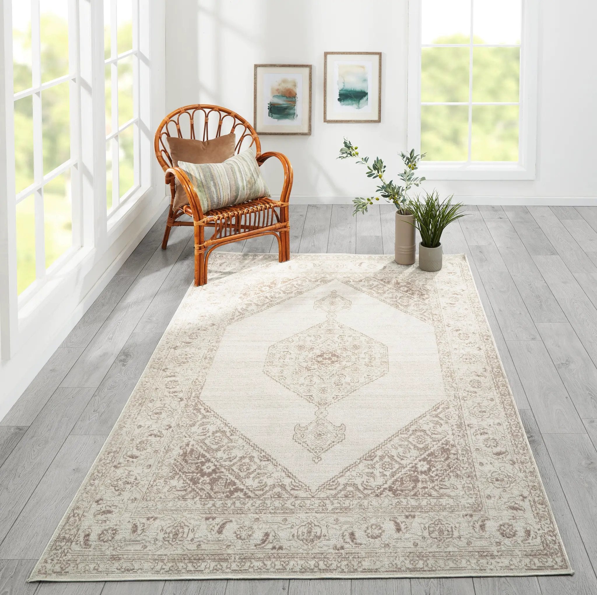 Isabella ISA-10 Brown Area Rug by Momeni