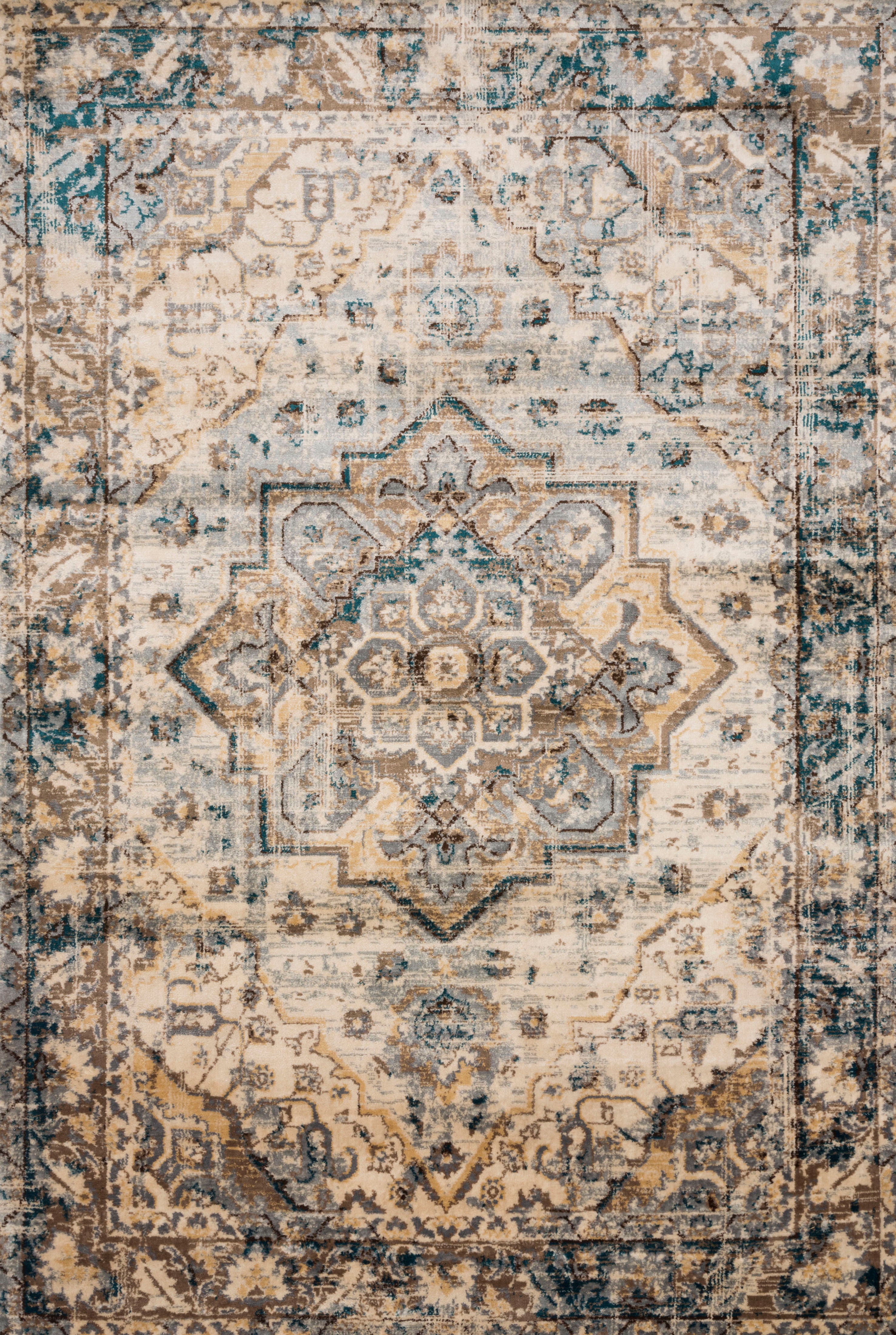 Loloi Isadora ISA-02 Oatmeal / Bark Area Rug