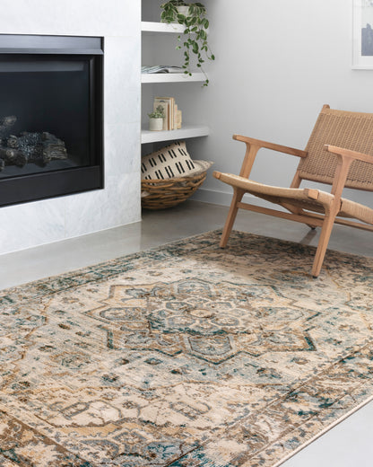 Loloi Isadora ISA-02 Oatmeal / Bark Area Rug