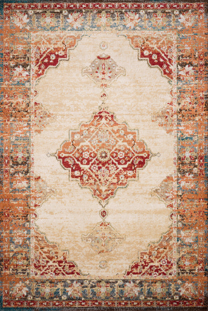 Loloi Isadora ISA-04 Ant. Ivory / Sunset Area Rug