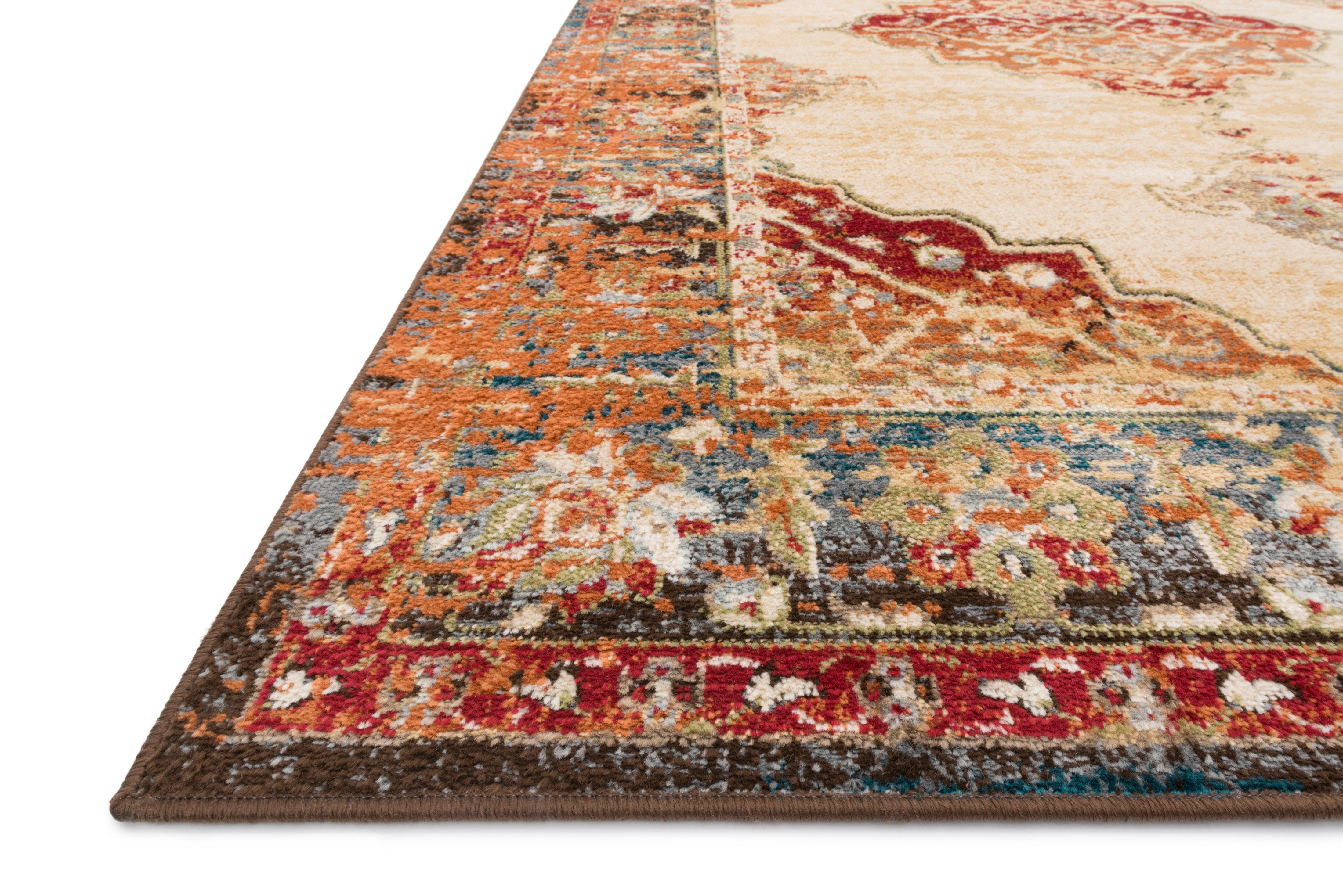 Loloi Isadora ISA-04 Ant. Ivory / Sunset Area Rug