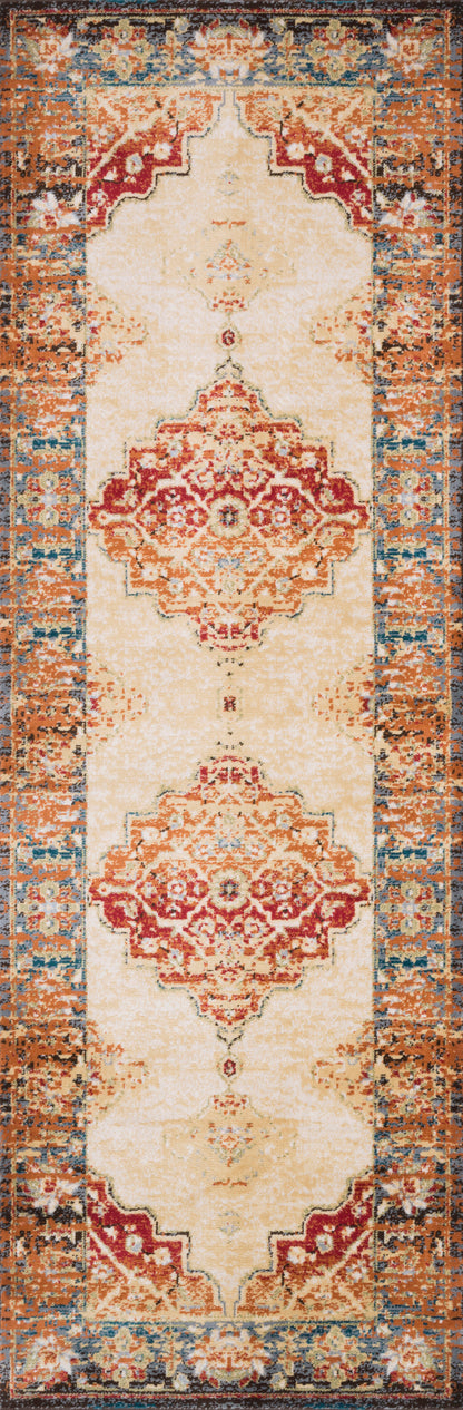 Loloi Isadora ISA-04 Ant. Ivory / Sunset Area Rug