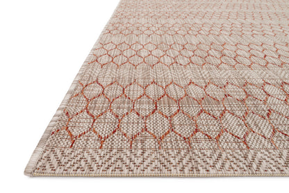Loloi Isle IE-01 Beige / Rust Area Rug