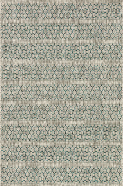 Loloi Isle IE-01 Grey / Teal Area Rug