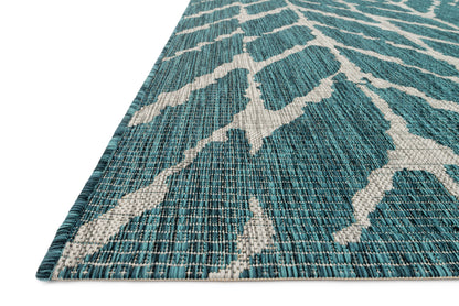 Loloi Isle IE-02 Teal / Grey Area Rug