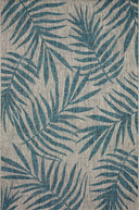 Loloi Isle IE-10 Grey / Aqua Area Rug