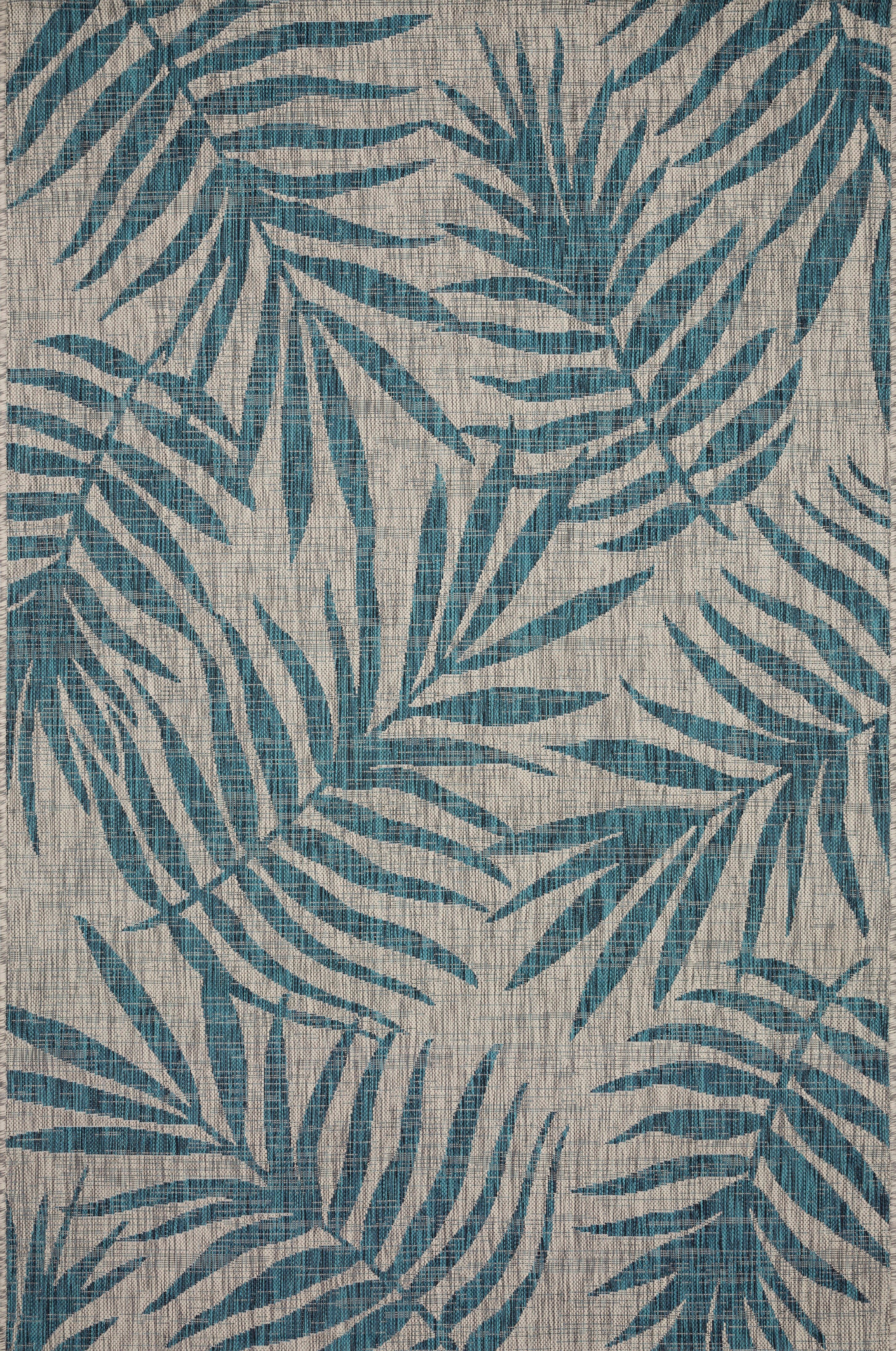 Loloi Isle IE-10 Grey / Aqua Area Rug