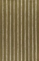 Jango JAN-1 Green Area Rug, natural jute and cotton blend with crisp stripe motif