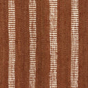Jango JAN-1 Rust Area Rug, earthy jute-cotton blend with white vertical stripe