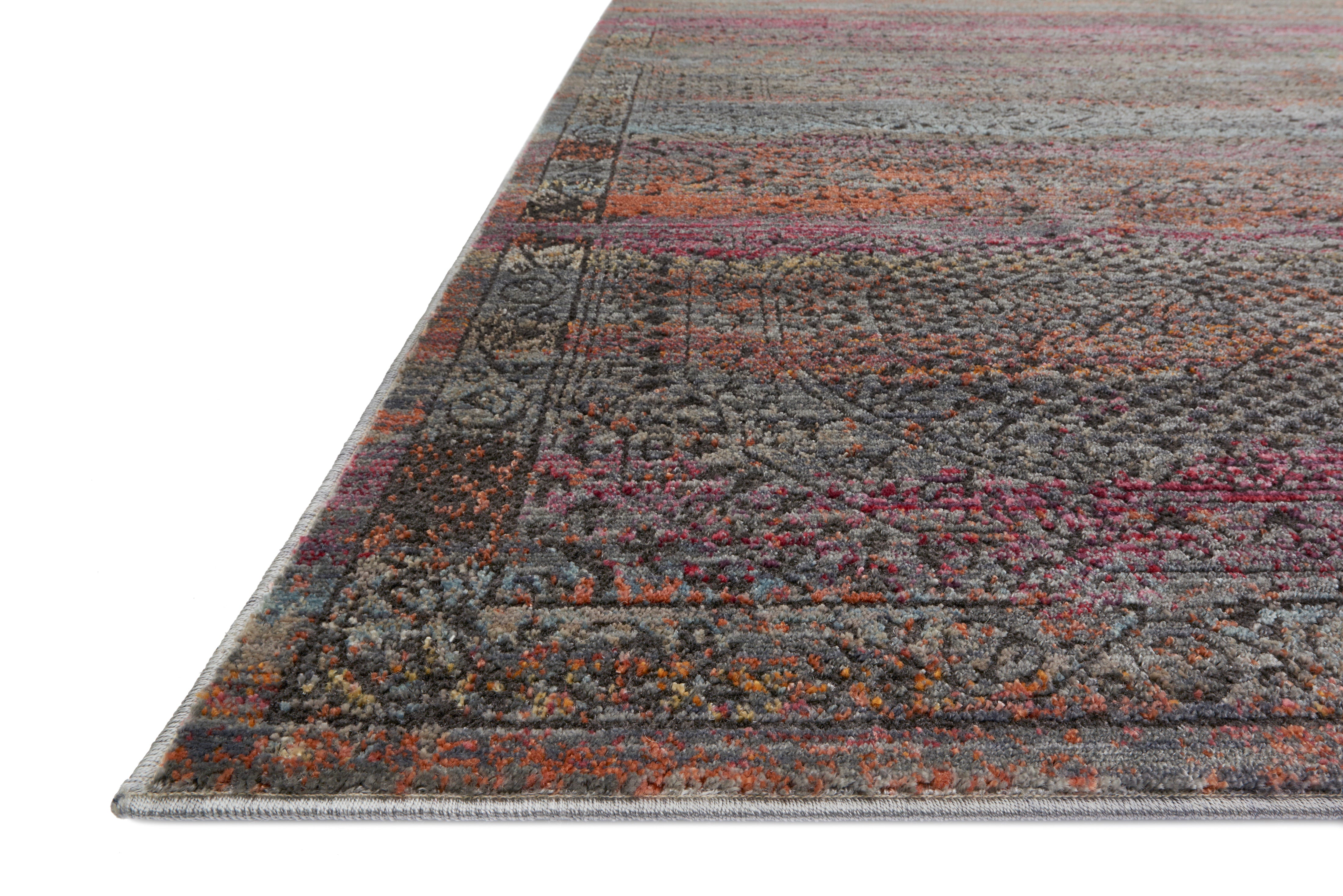 Loloi Javari JV-02 Charcoal / Sunset Area Rug