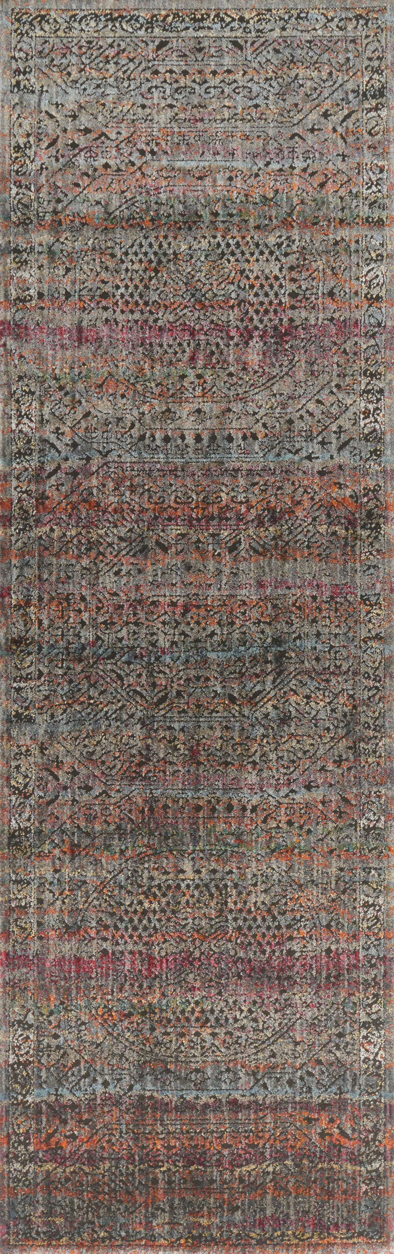 Loloi Javari JV-02 Charcoal / Sunset Area Rug