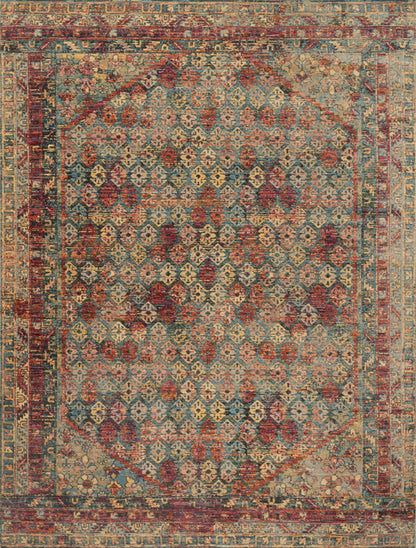 Loloi Javari JV-03 Slate / Berry Area Rug