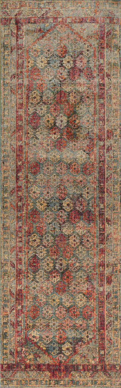 Loloi Javari JV-03 Slate / Berry Area Rug