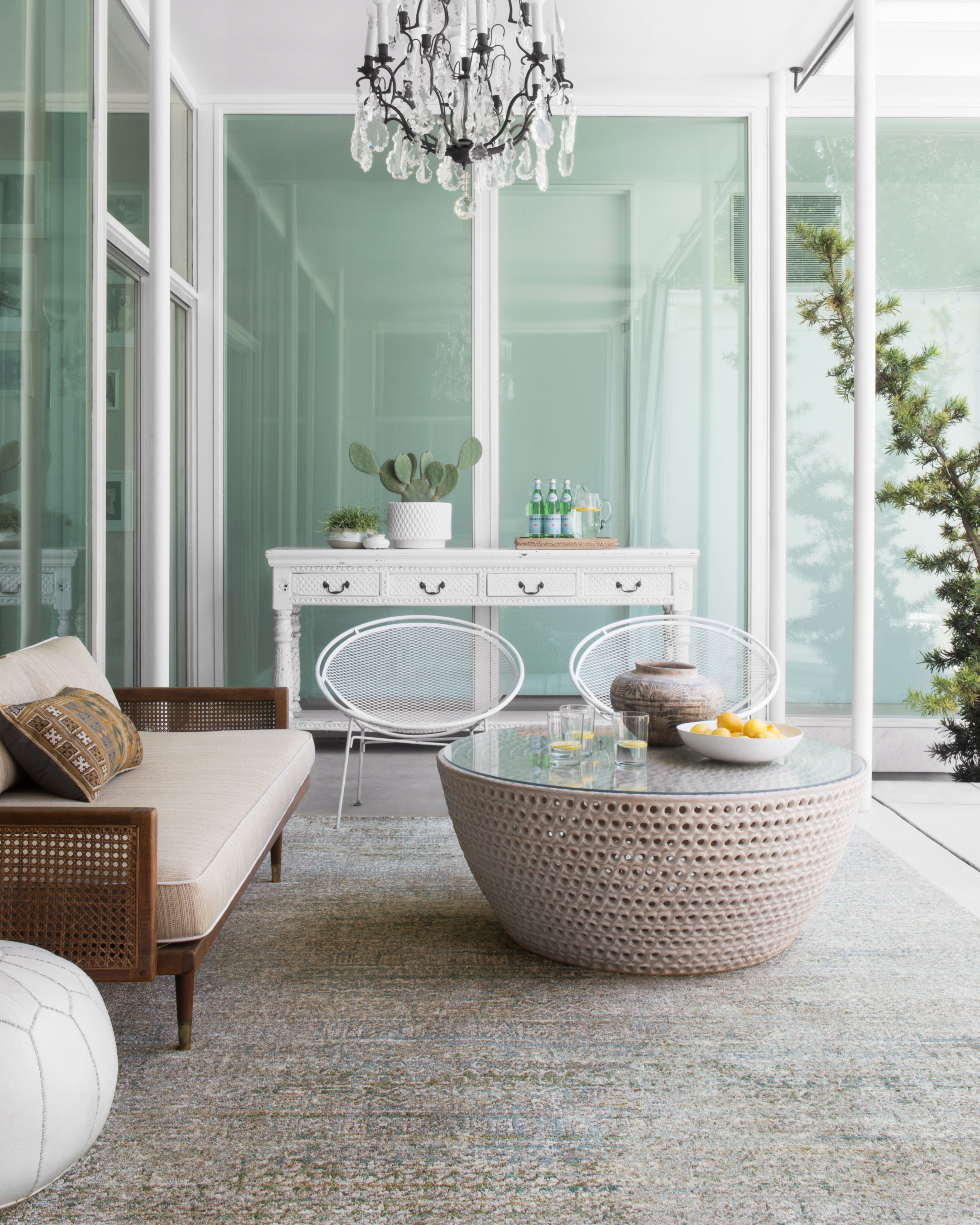 Loloi Javari JV-05 Ivory / Sea Area Rug