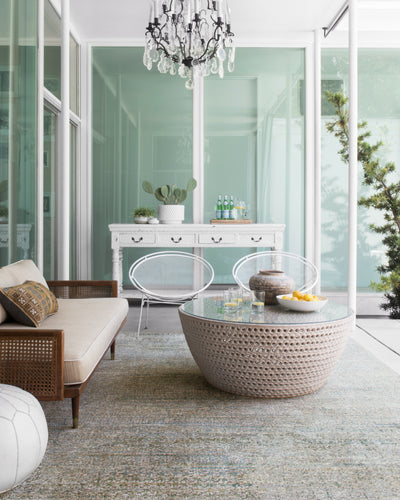 Loloi Javari JV-05 Ivory / Sea Area Rug