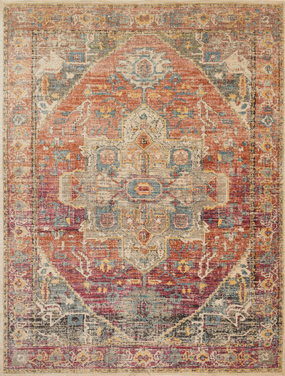 Loloi Javari JV-08 Berry / Sunrise Area Rug