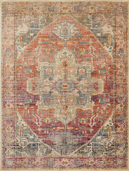 Loloi Javari JV-08 Berry / Sunrise Area Rug