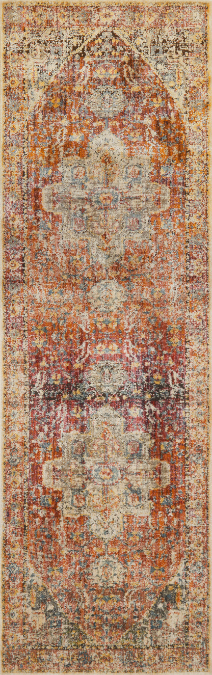Loloi Javari JV-08 Berry / Sunrise Area Rug