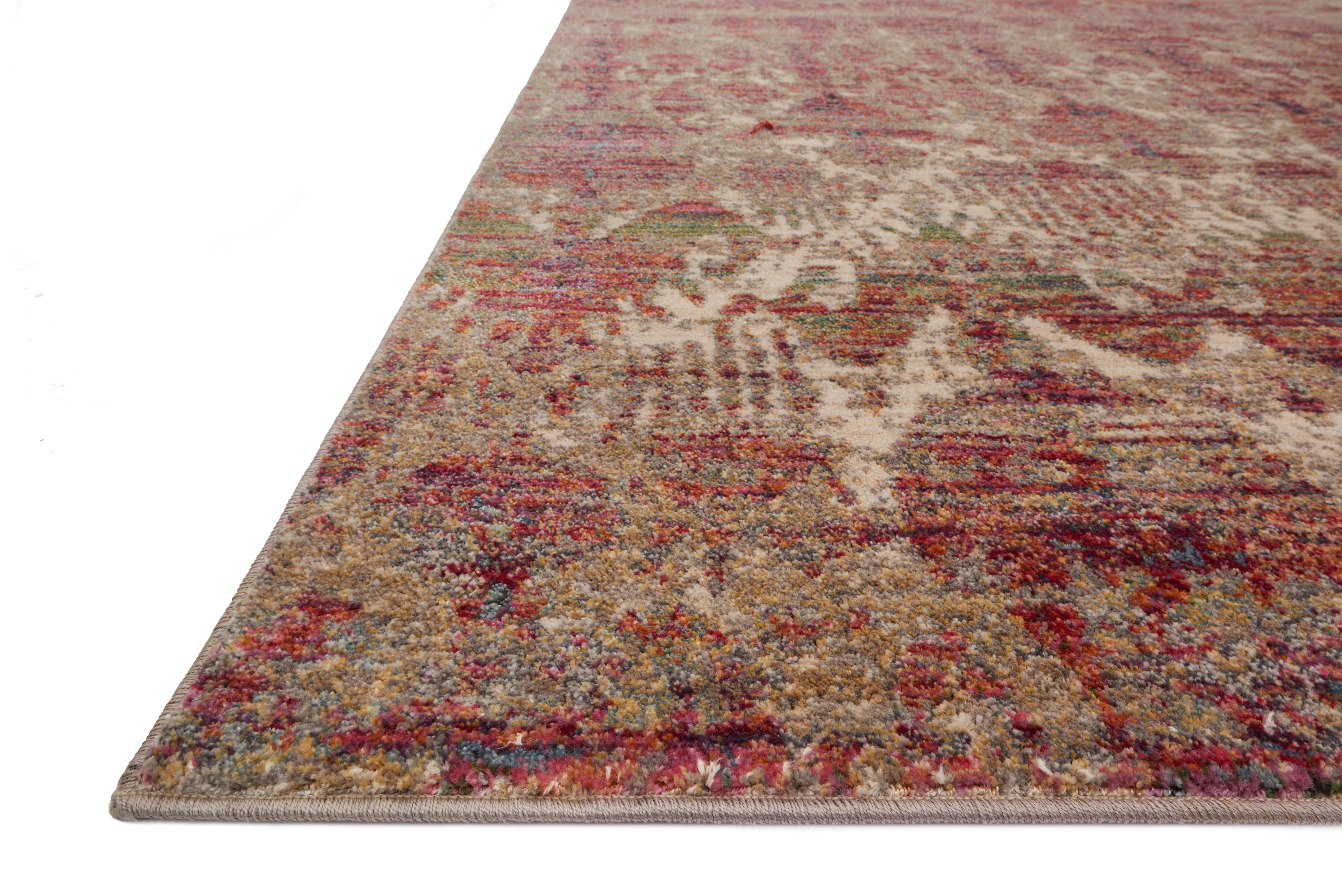 Loloi Javari JV-10 Drizzle / Berry Area Rug