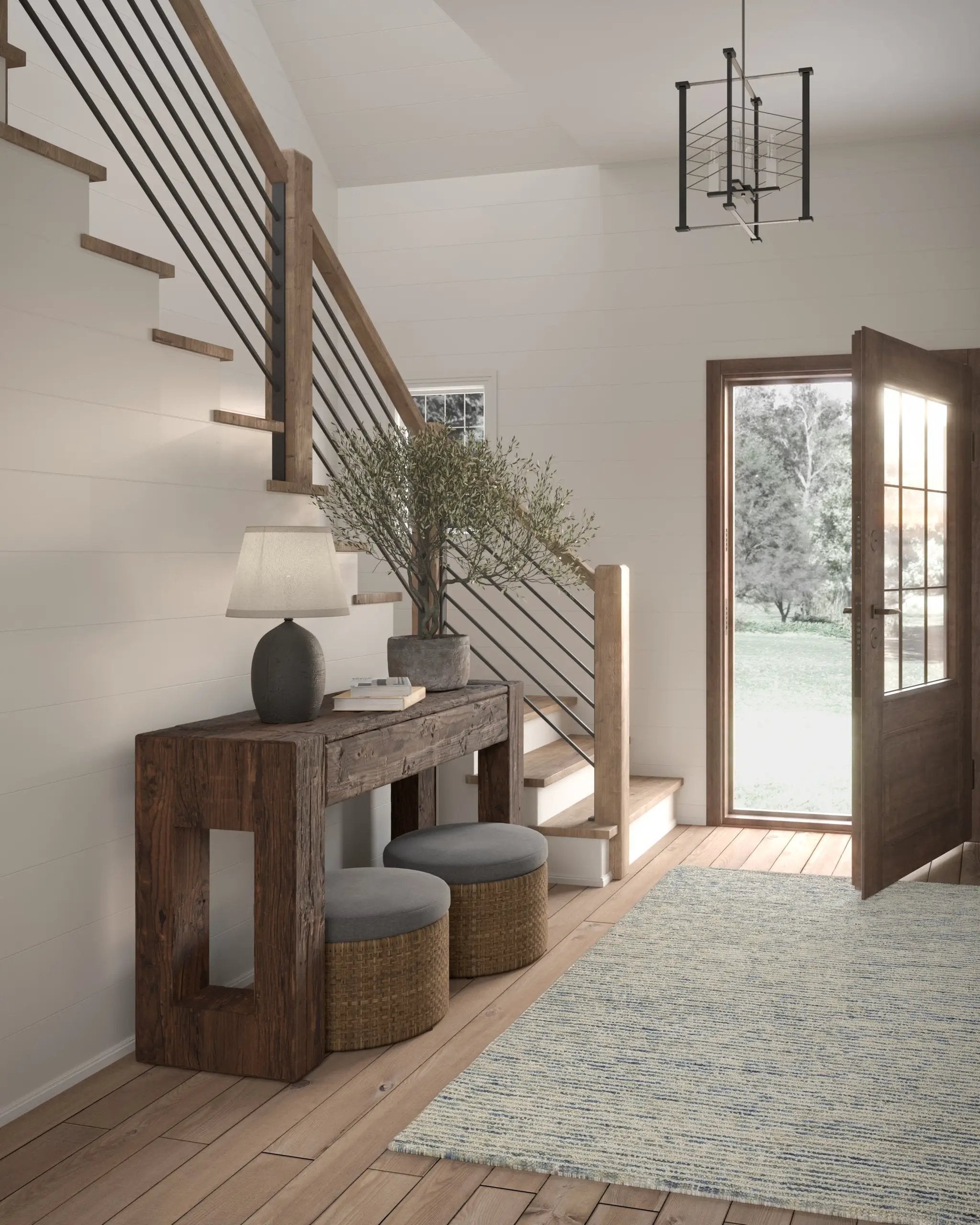 Jax JAX-1 Blue Area Rug by Momeni