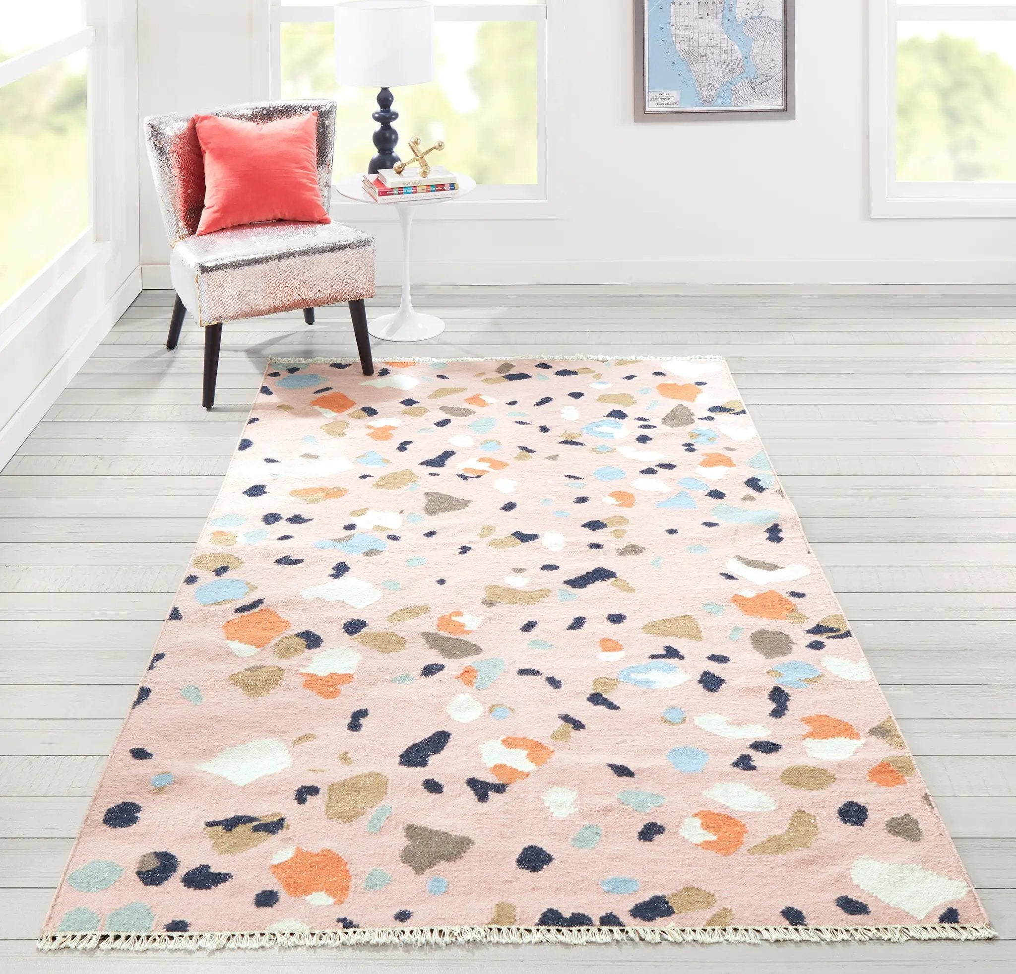 Jem JEM-2 Terri Pink Area Rug by Novogratz by Momeni