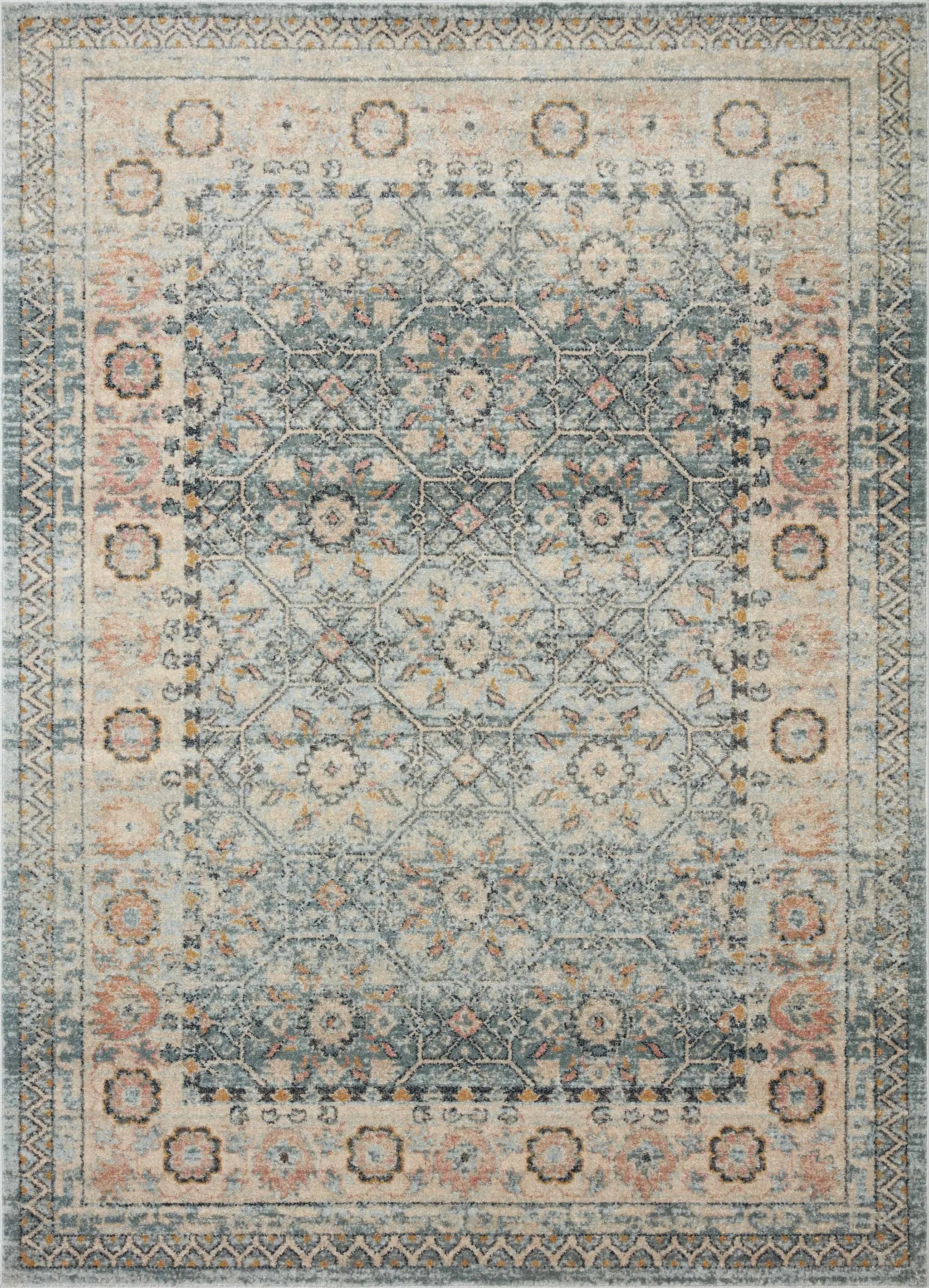 Jocelyn JOC-04 Sky / Multi Area Rug by Loloi