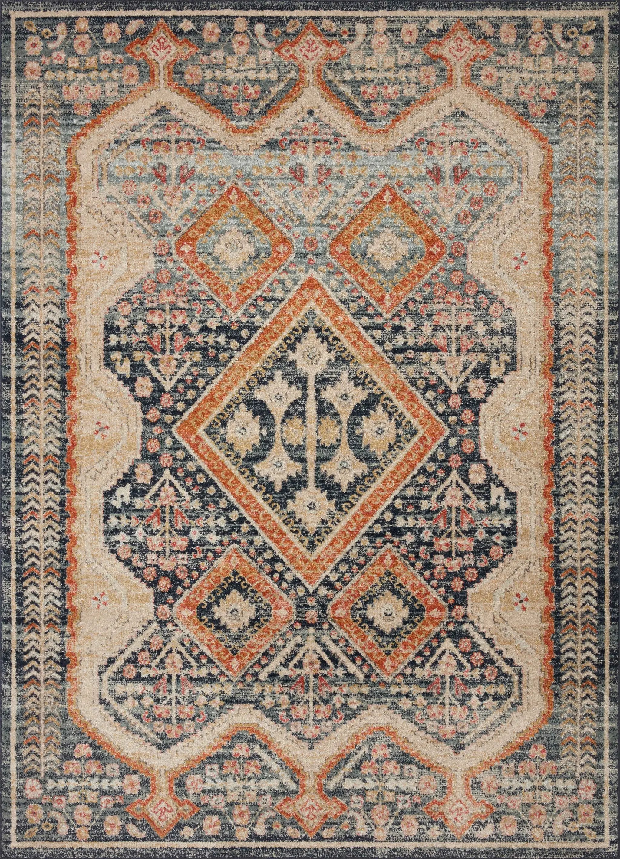 Jocelyn JOC-05 Navy / Multi Area Rug by Loloi
