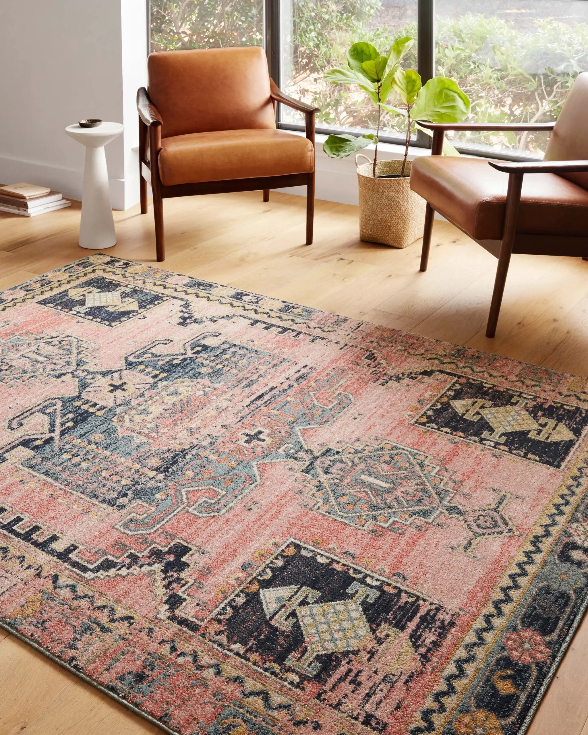Jocelyn JOC-06 Rose / Rose Area Rug by Loloi