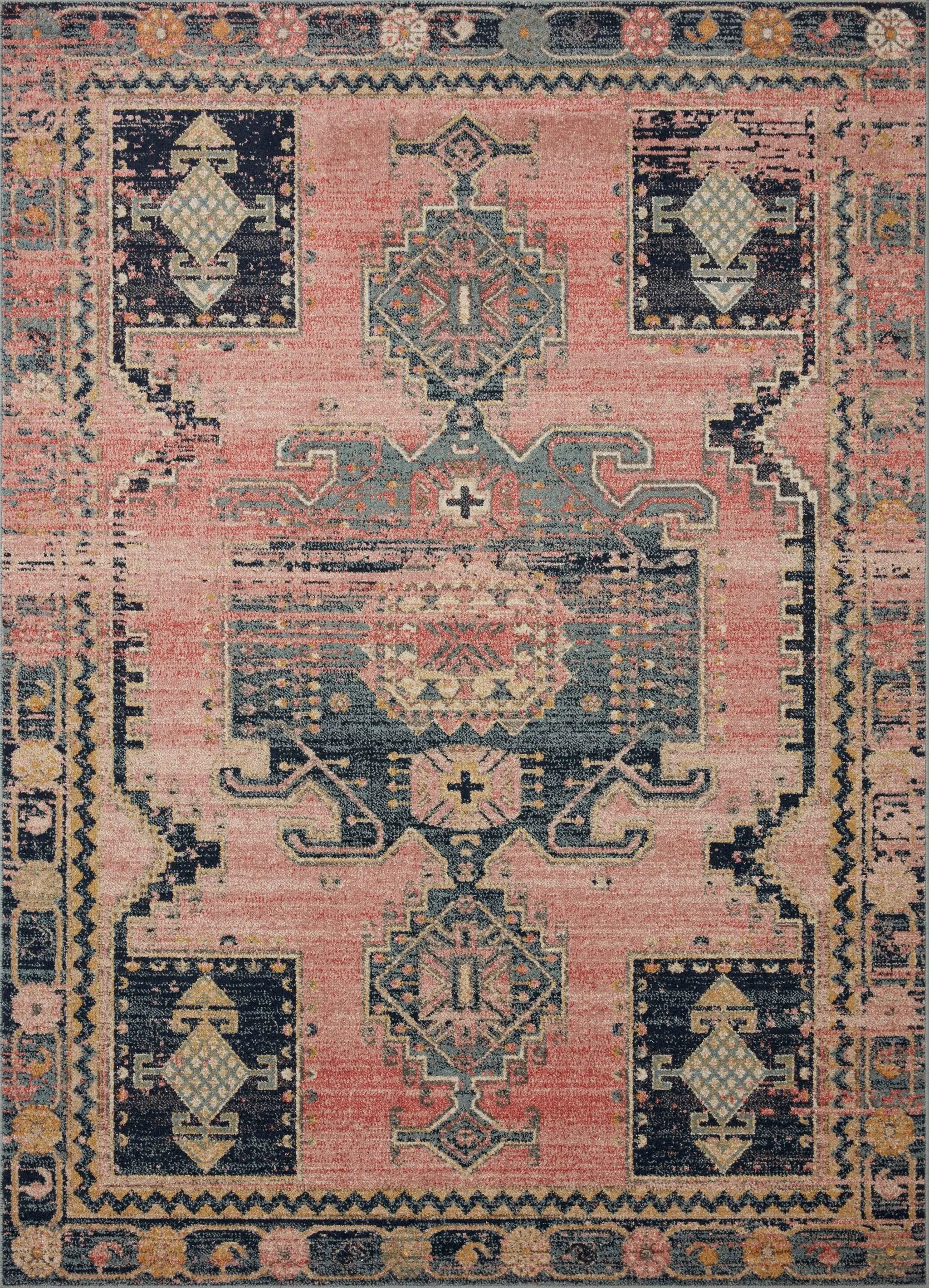 Jocelyn JOC-06 Rose / Rose Area Rug by Loloi