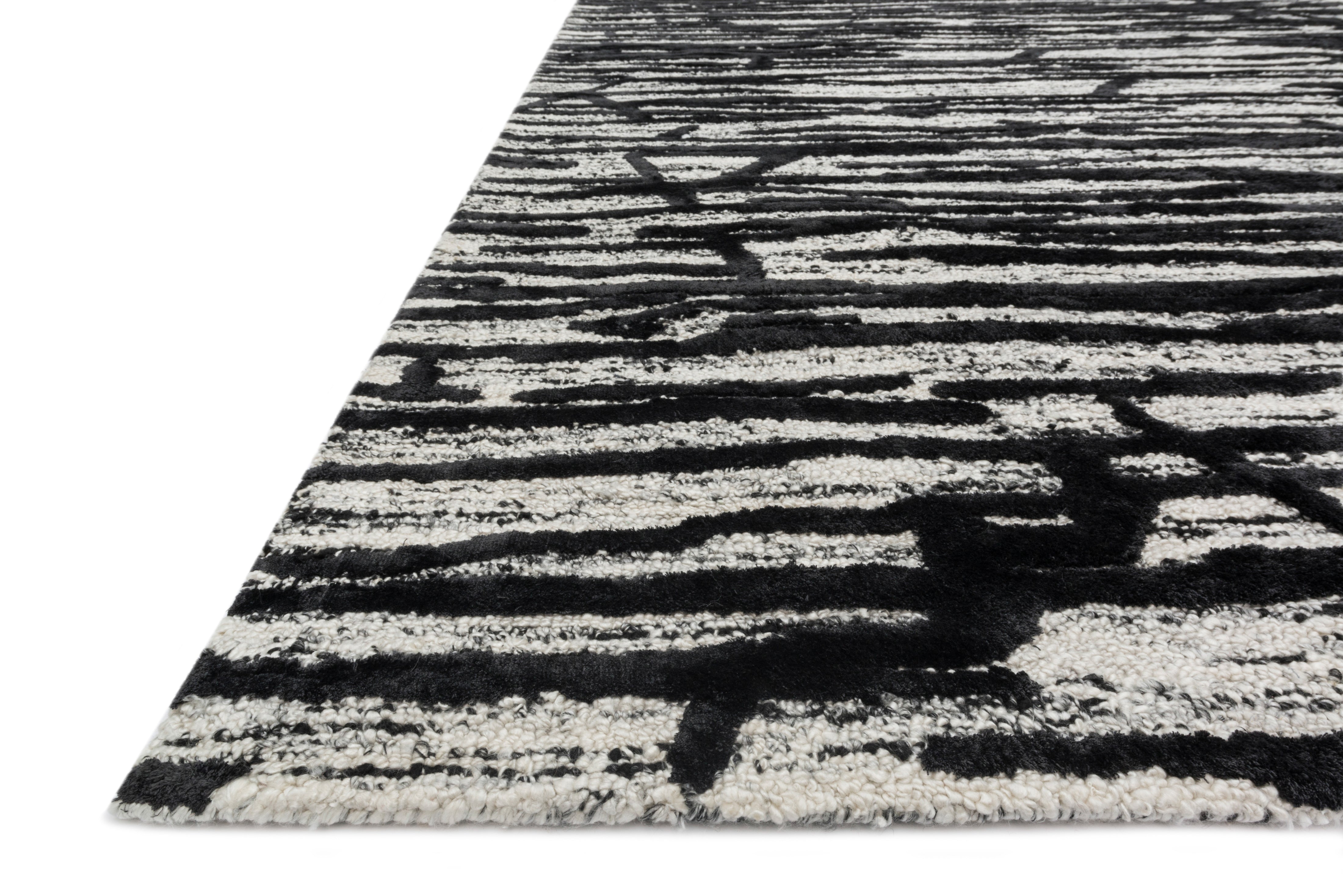 Loloi Juneau JY-07 Ivory / Black Area Rug