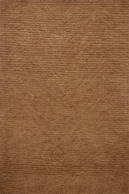 Dressed in rich terracotta hues with ribbed detail, the Kai KAI-01 Terracotta Area Rug is a hand-tufted wool area rug that completes any room